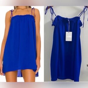 NWT Show Me Your Mumu Angel Mini Dress ~ in Bright Blue